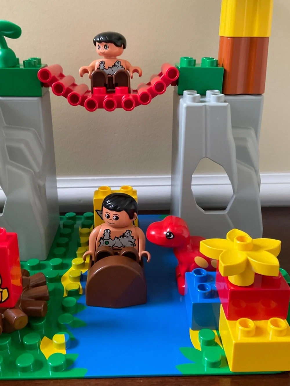 Rare Lego DUPLO #2605 Dinosaur Park complete set Vintage 1997